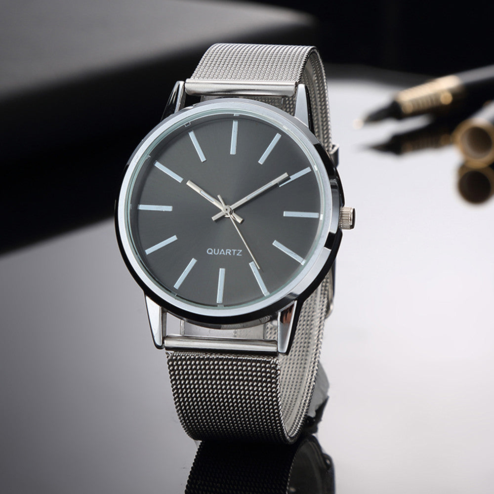 Korean-style Simple Ultra-thin Stainless Steel Quartz Watch