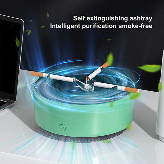 Air Purifier Ashtray Intelligent Electronic Ashtray For Filtering Second-Hand Smoke From Cigarettes Remove Smoking Home Office