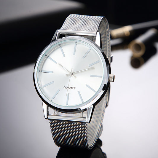 Korean-style Simple Ultra-thin Stainless Steel Quartz Watch